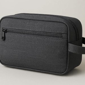 Compact Toiletry Organizer Bag Multipurpose Cosmetic Travel Pouch Water Resistant Shaving Dopp Kit For Overnight Gym Weekend Vacation